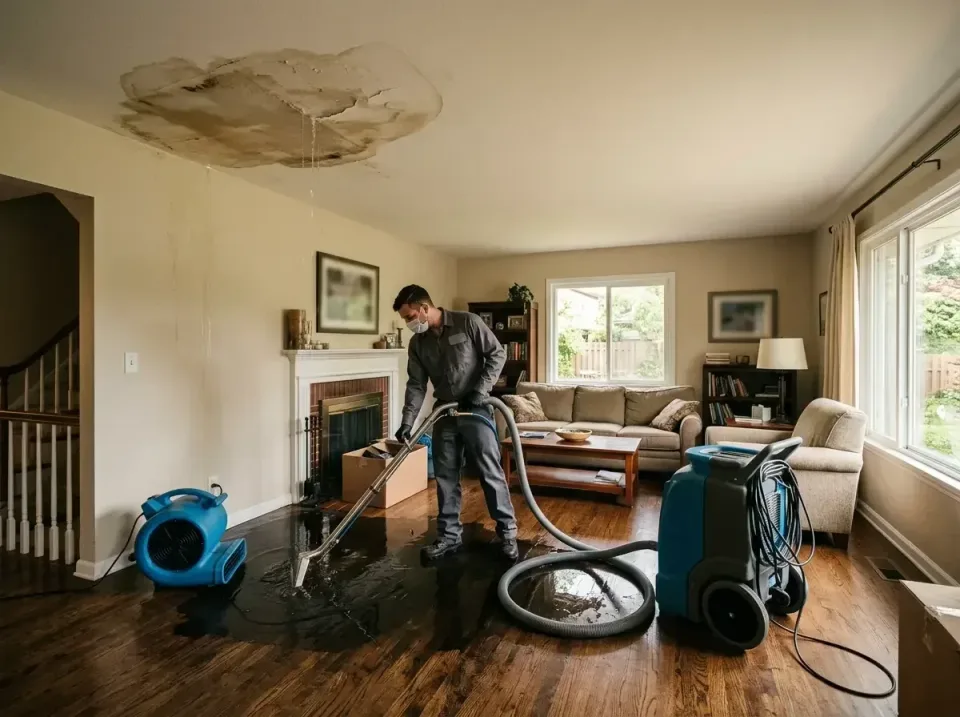 attic-pipe-burst-ceiling-drip-008 — frequently asked questions, Water Damage Restoration & Carpet Care in Centerville, TN